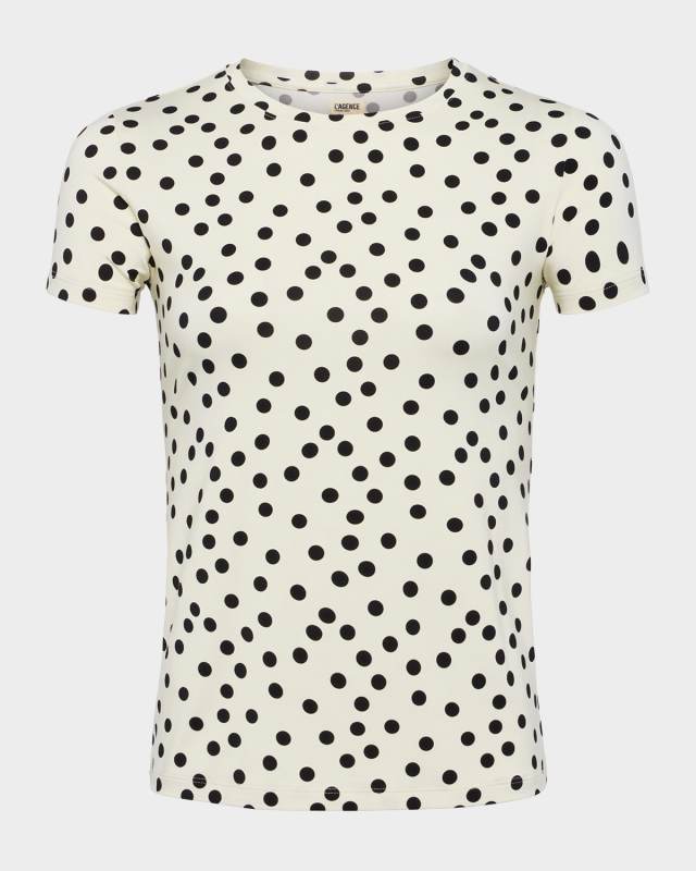 Ressi Short-Sleeve Polka Dot Tee